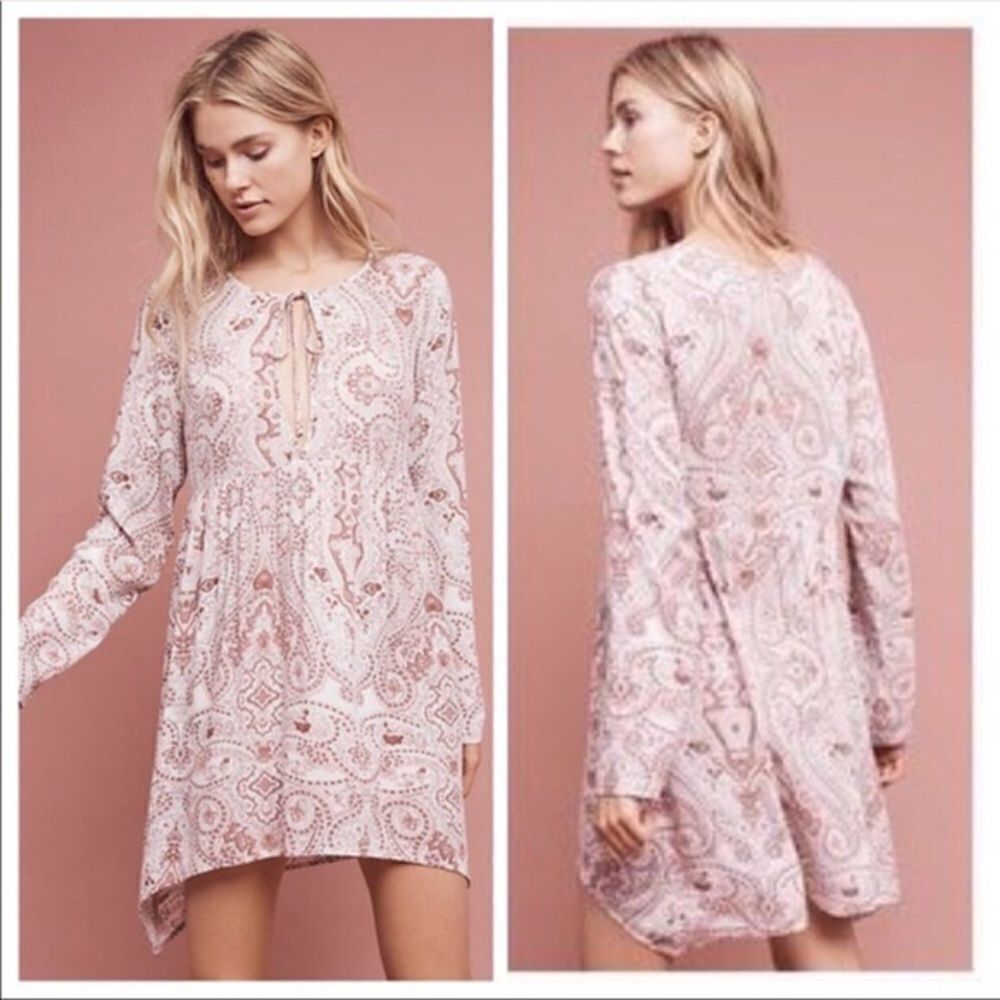 Anthropologie-Lilka Paisley Print Mini Dress